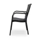Chair ANDREA 110 in Black for Professional Outdoor Use