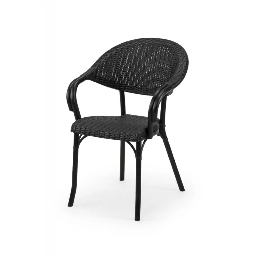 Chair MARCO 110 in Black for Professional Outdoor Use