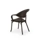 Chair MARCO 210 in Brown for Professional Outdoor Use