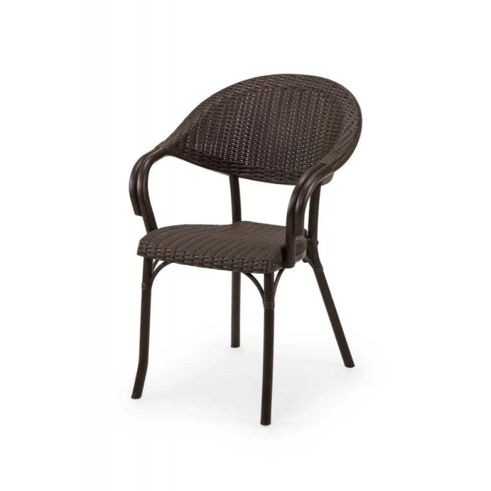 Chair MARCO 210 in Brown for Professional Outdoor Use
