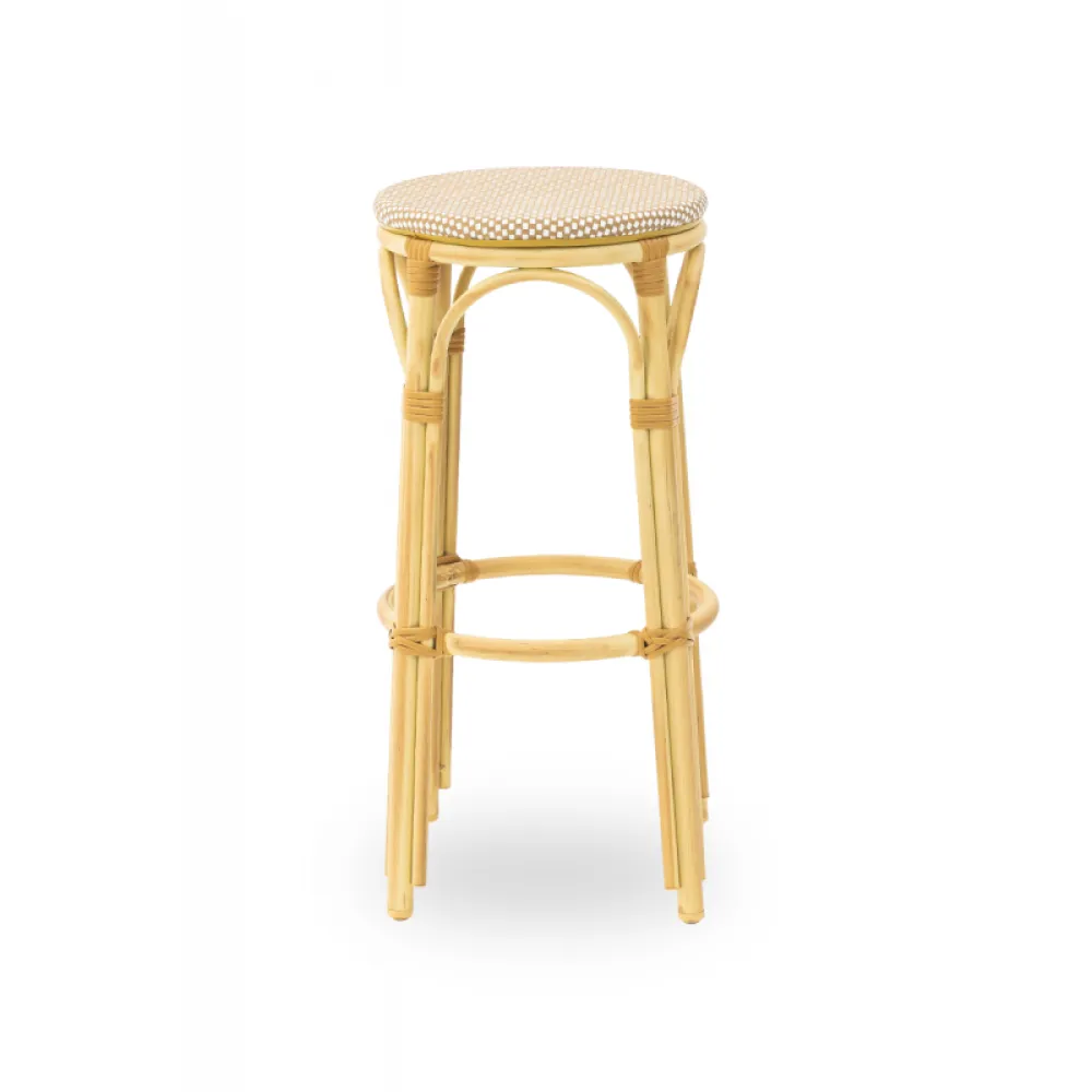 Hocker FRANCESCO 0377 in Beige Technorattan
