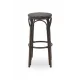 Hocker FRANCESCO 7001 in Brown Technorattan