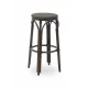 Hocker FRANCESCO 7001 in Brown Technorattan