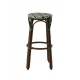 Hocker FRANCESCO 7040 in Green & White Technorattan