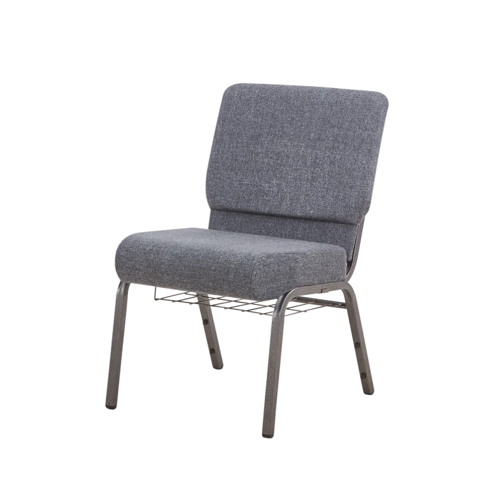 Ambassador GR15 Grey Stacking Chair for Catering Use