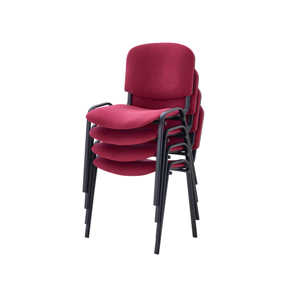 BHS.LV Chair ISO 24H BL T0019 in Red for Professional Spaces