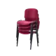 BHS.LV Chair ISO 24H BL T0019 in Red for Professional Spaces
