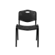 BHS.LV Chaise ISO PLAST 0102 in Black for Professional Spaces