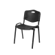 BHS.LV Chaise ISO PLAST 0102 in Black for Professional Spaces