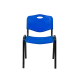 BHS.LV ISO PLAST 0131 Stacking Chair in Blue