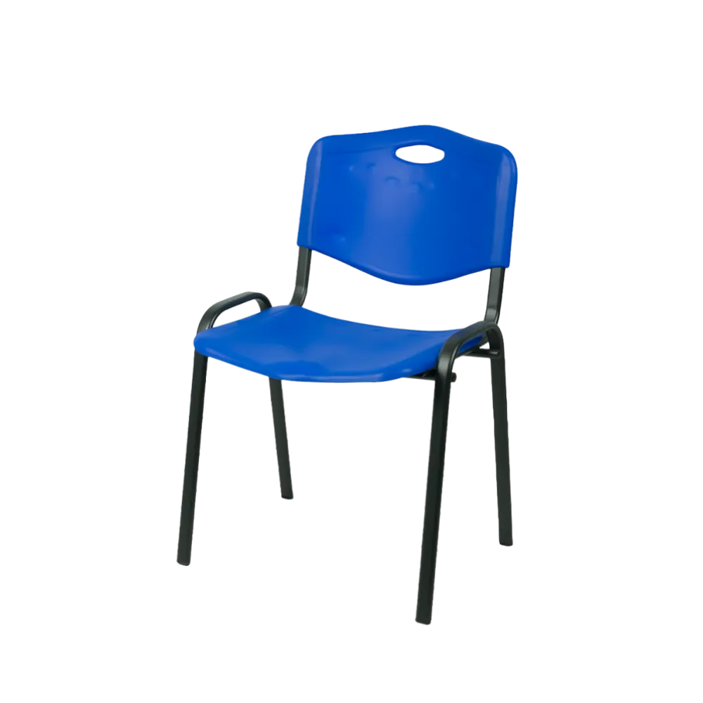 BHS.LV ISO PLAST 0131 Stacking Chair in Blue