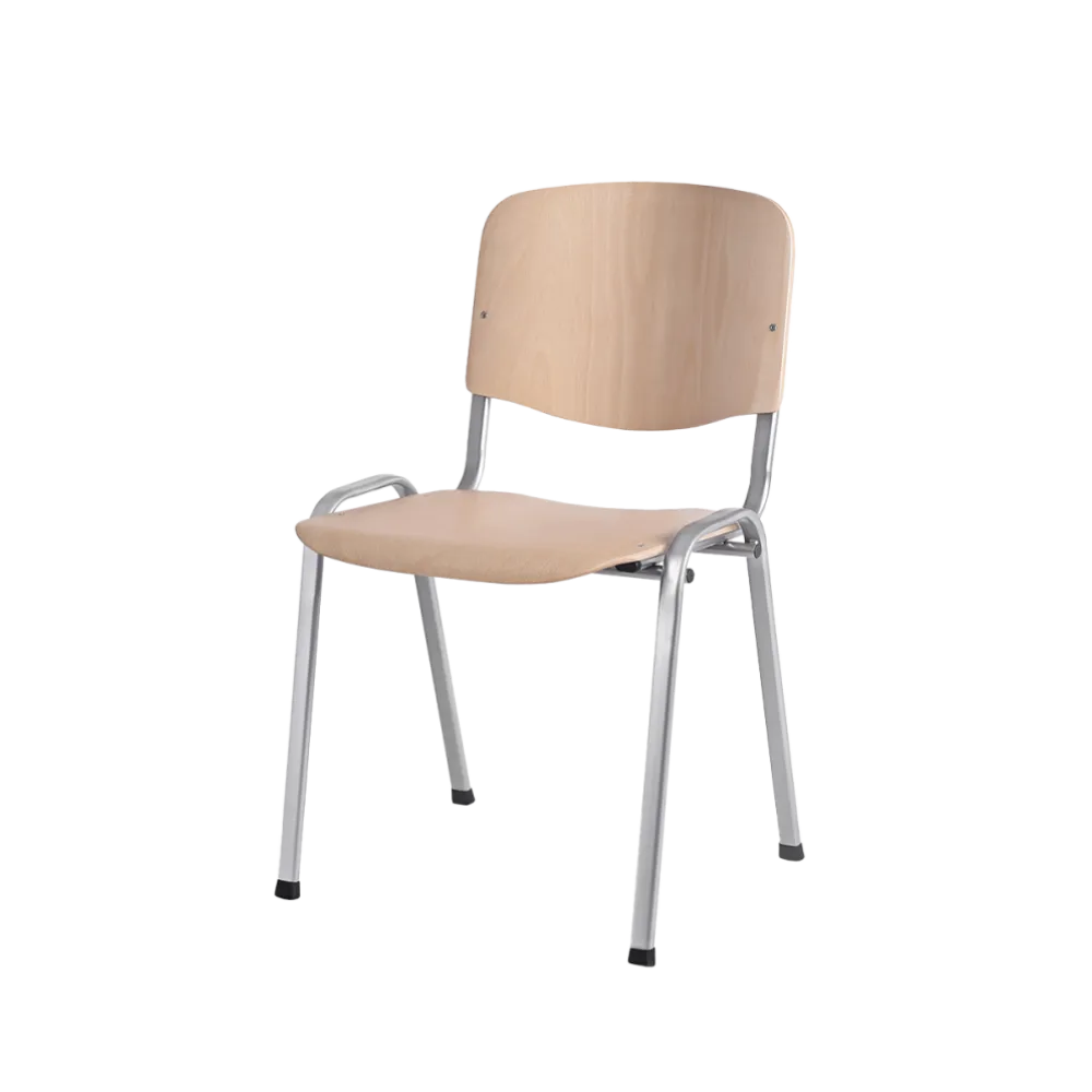 ISO WOOD CR Stackable Chair for Professional Spaces