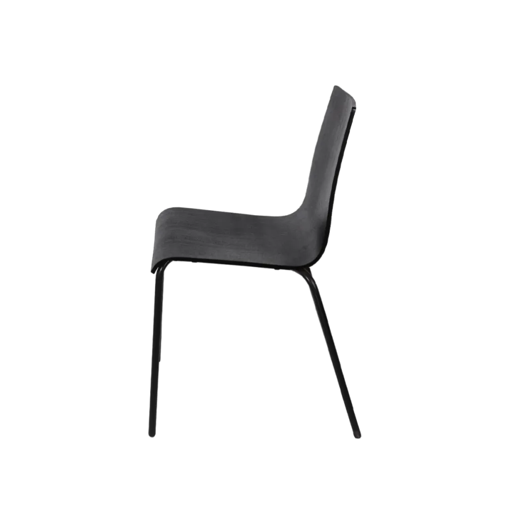 Chair TEXAS 0164 in Black Steel and Polywood