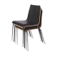Chair TEXAS 0164 in Black Steel and Polywood