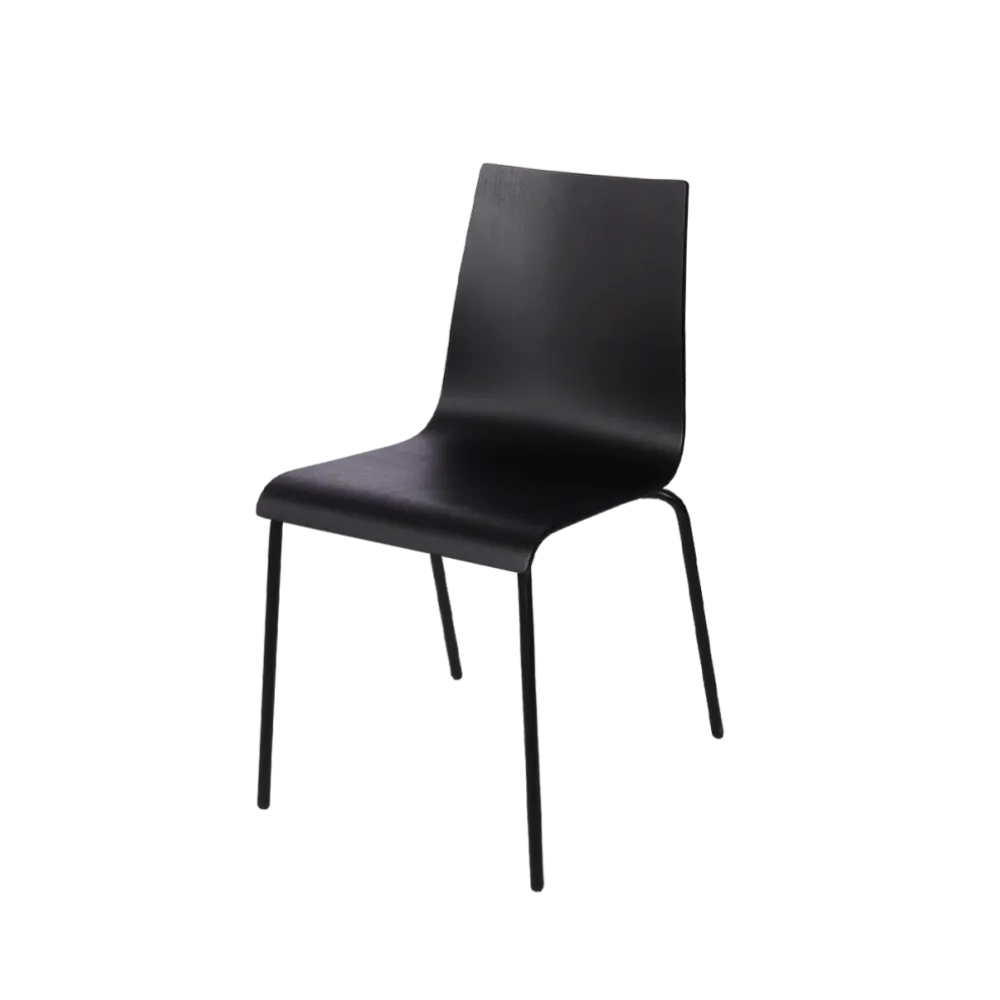 Chair TEXAS 0164 in Black Steel and Polywood