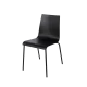 Chair TEXAS 0164 in Black Steel and Polywood
