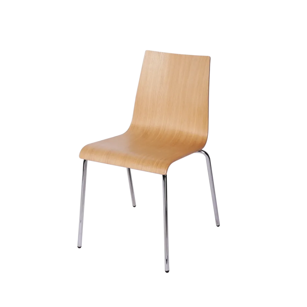 TEXAS 0390 Stackable Wooden Armrest Chair