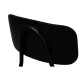 ARIZONA BL Stacking Chair in Black Steel and Oak