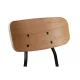 Arizona BL Natural Stacking Chair in Oak and Steel
