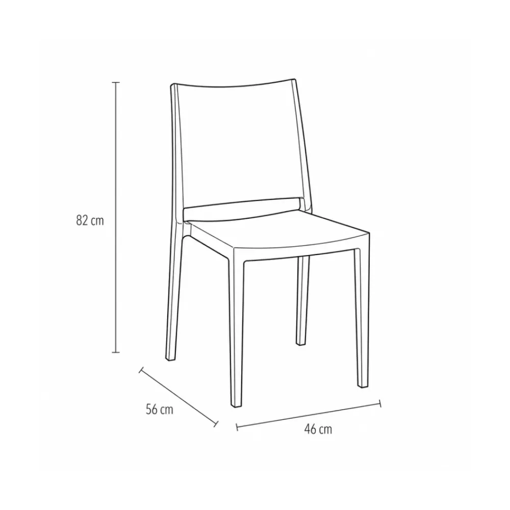 GOMERA FULL 121 Stackable Polypropylene Chair