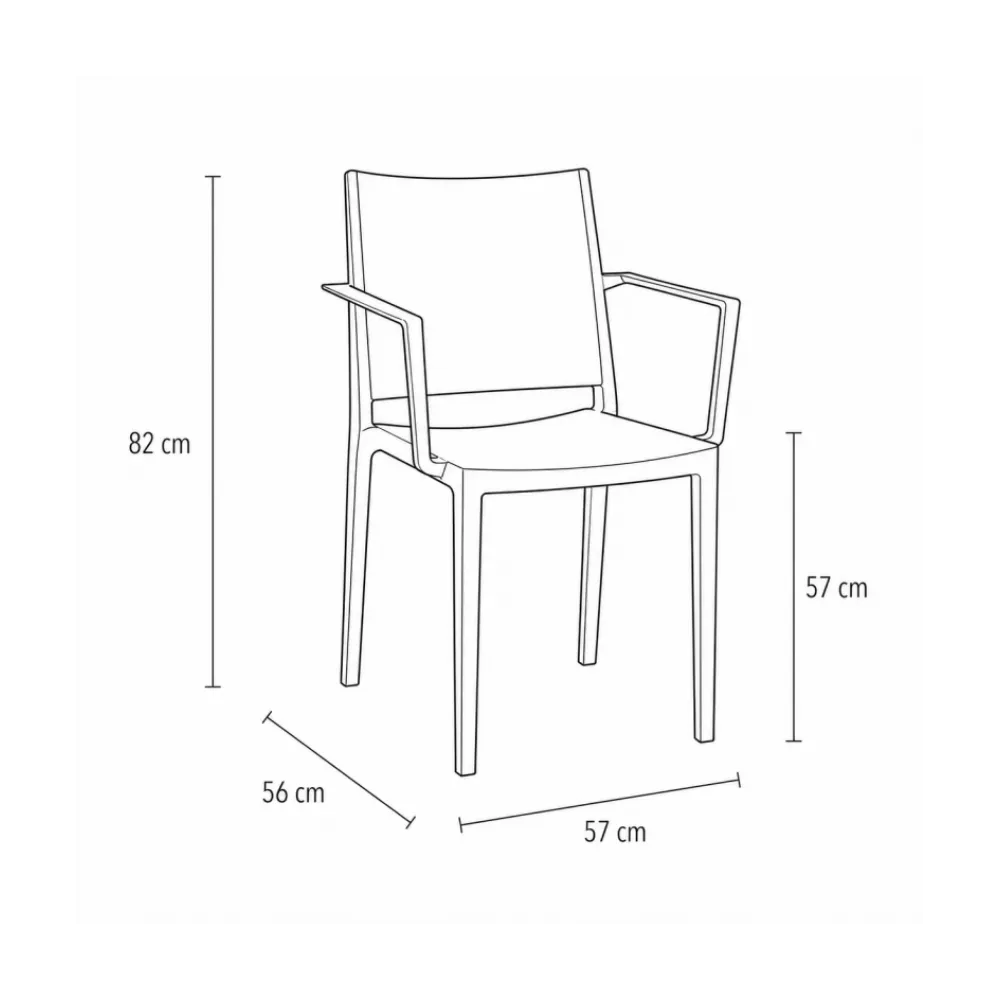 GOMERA GRAND121 Stackable Polypropylene Chair