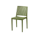Gomera Stripes 215 Stacking Chair in Green