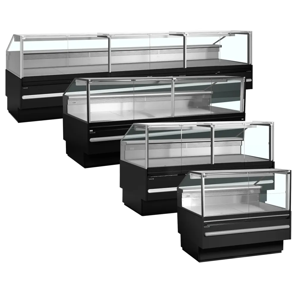 TEFCOLD SOCB18782B Black Refrigerator Showcase for Delicatessen Display