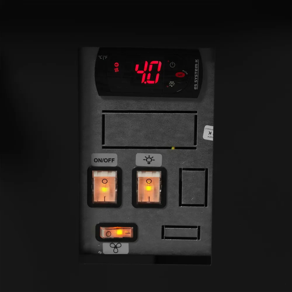 TEFCOLD SOCB18782B Black Refrigerator Showcase for Delicatessen Display