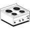 Electric hot plate, 4 burners PC-2EM