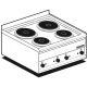 Electric hot plate, 4 burners PC-2EM