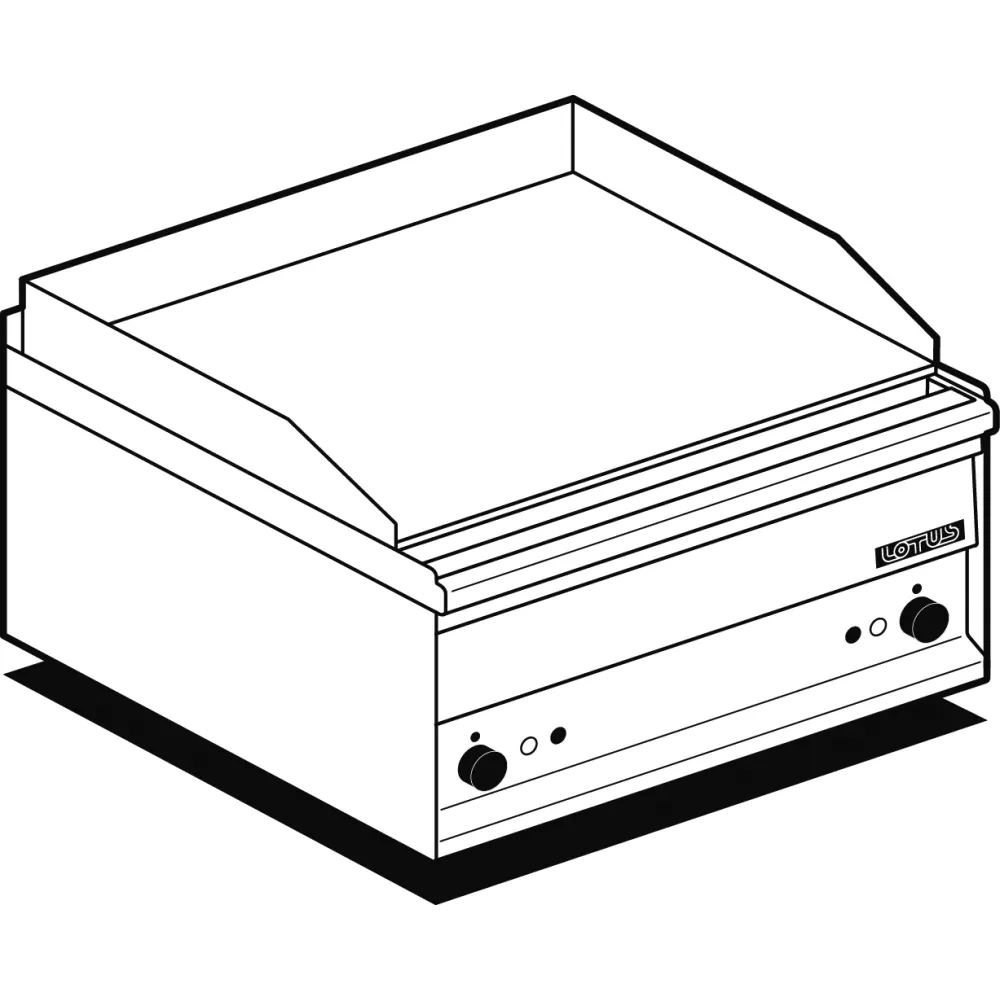 Electric griddle, chrome smooth plate FTL-2EMS