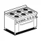 Electric stove with oven for ships  CFM6-610ET