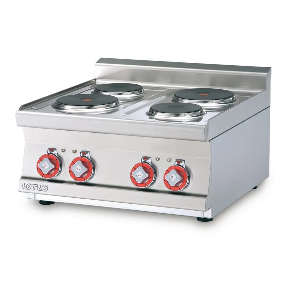 LOTUS Electric Hob PCT-66ET with Four Cast Iron Plates
