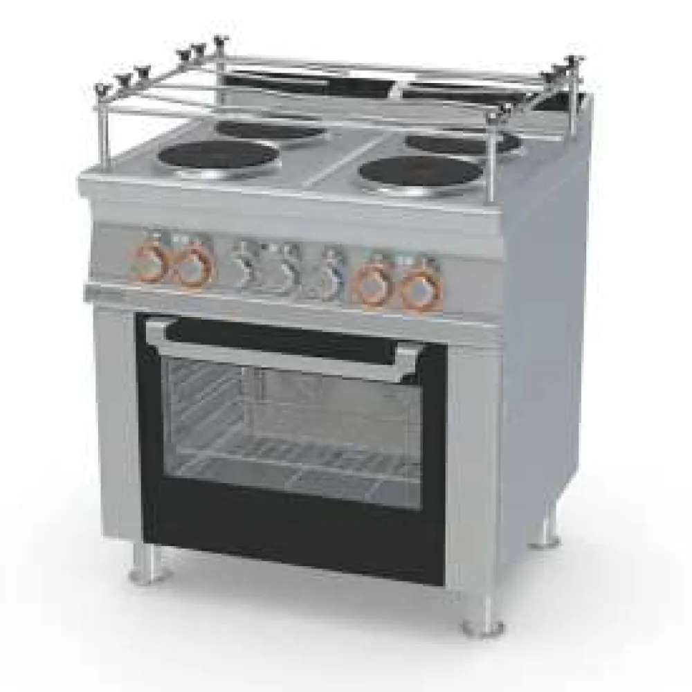LOTUS Electric Range with Oven GN1/1 and 4 Hotplates CFV4-78ETX/V
