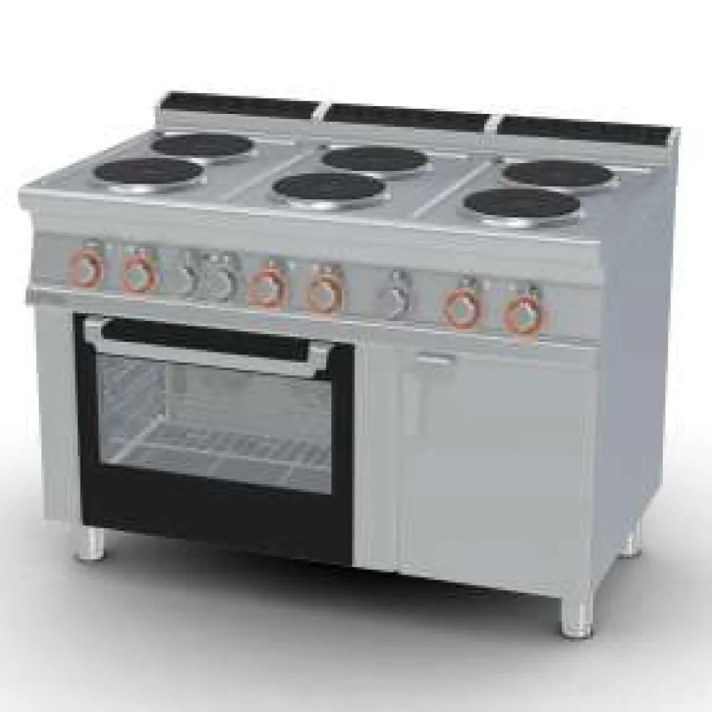 LOTUS CFV6-712ETV/V Electric Range with Six Hotplates and Oven