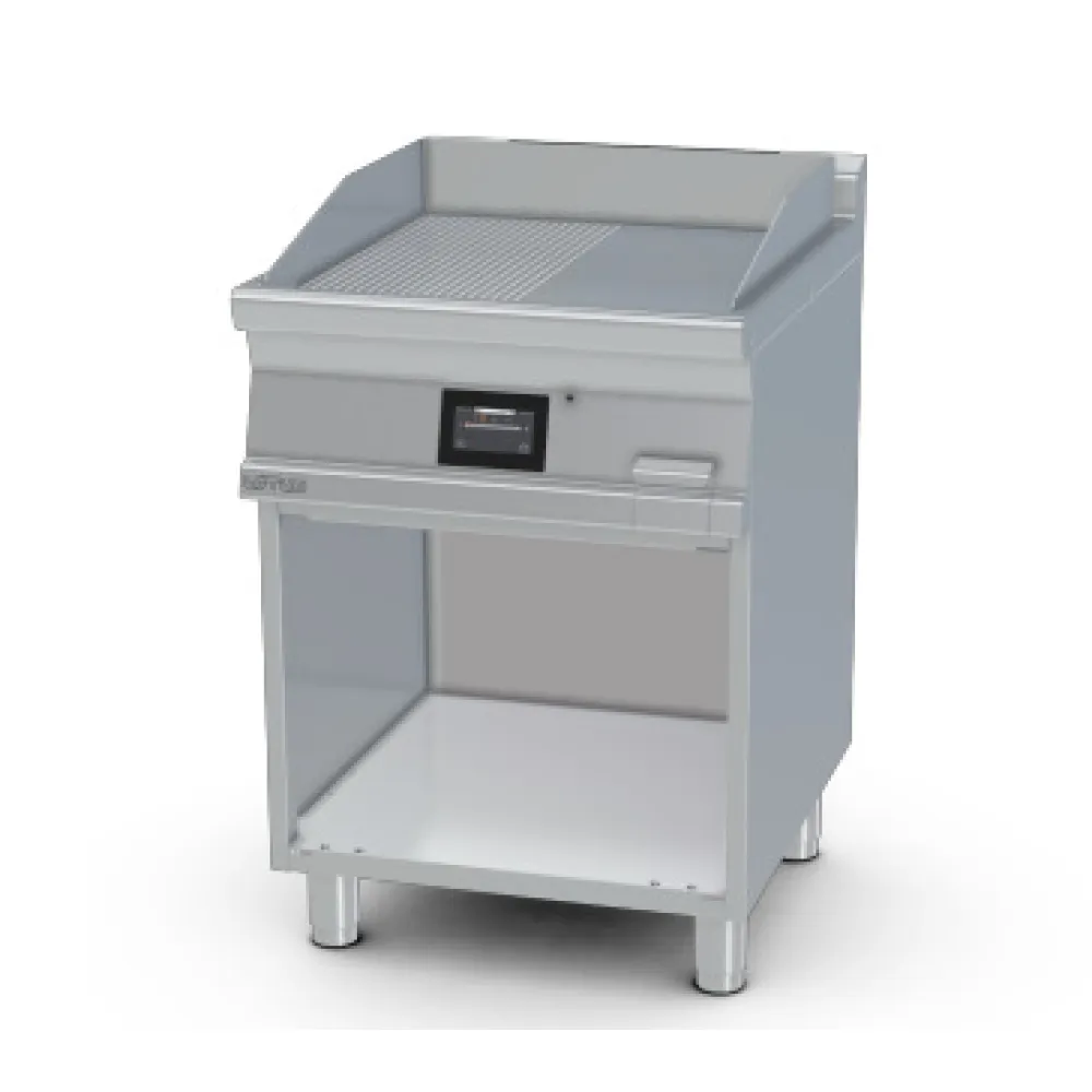 LOTUS Electric Fry-Top with Ribbed 1/2 Plate & Touch Screen