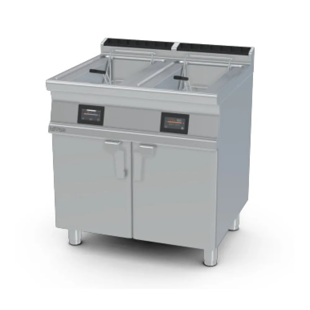 LOTUS Electric Fryer with Neutral Cabinet 18+18 Litre Touch Screen