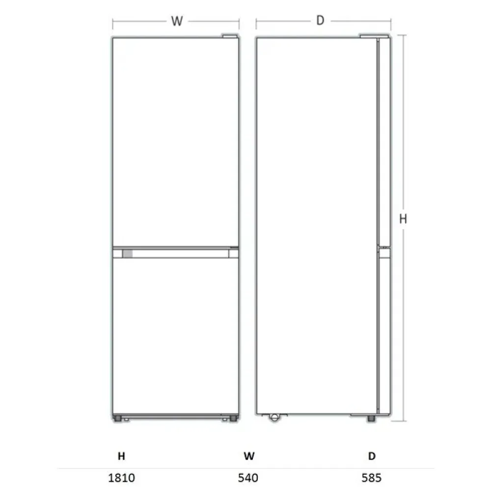 Fridge Freezer 252 L CBF251BNFWD