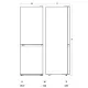 Scandomestic 251 L Fridge Freezer with Care+ Compartment 700335CBF251MNFXC