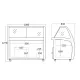 SCANDOMESTIC 300 Litre Ice Cream Display Freezer with Sliding Glass Cover, 1310 x 1210 x 1050 mm