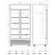 SCANDOMESTIC 776 Litre Refrigerator Display Cabinet DCC802BWD