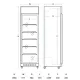 SCANDOMESTIC 386 L Refrigerated Display Cabinet DCC420BWD 263111DCC420BWD