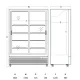 SCANDOMESTIC DC1300BSLD 1116 L Refrigerated Display Cabinet