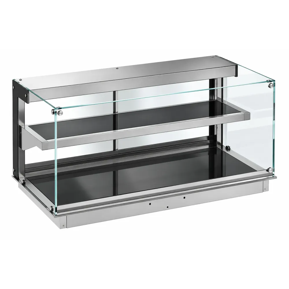 Heated Display Case with Sliding Doors 3 GN1/1 DDHVC7-S-CL-2-3