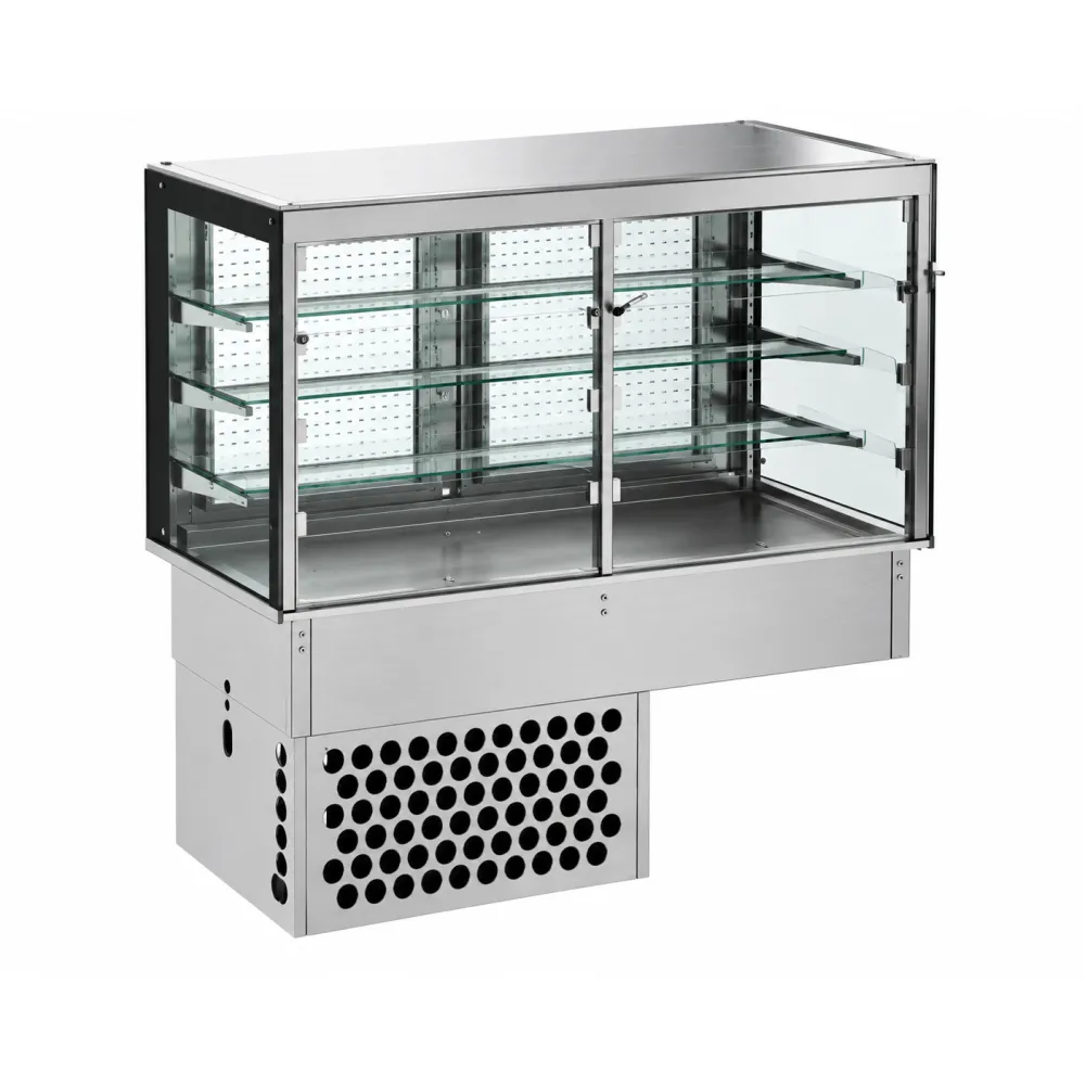 Refrigerated Display Case, Hinged Doors 2 GN1/1 DROP-IN DDRVC7-H-CP-3-2