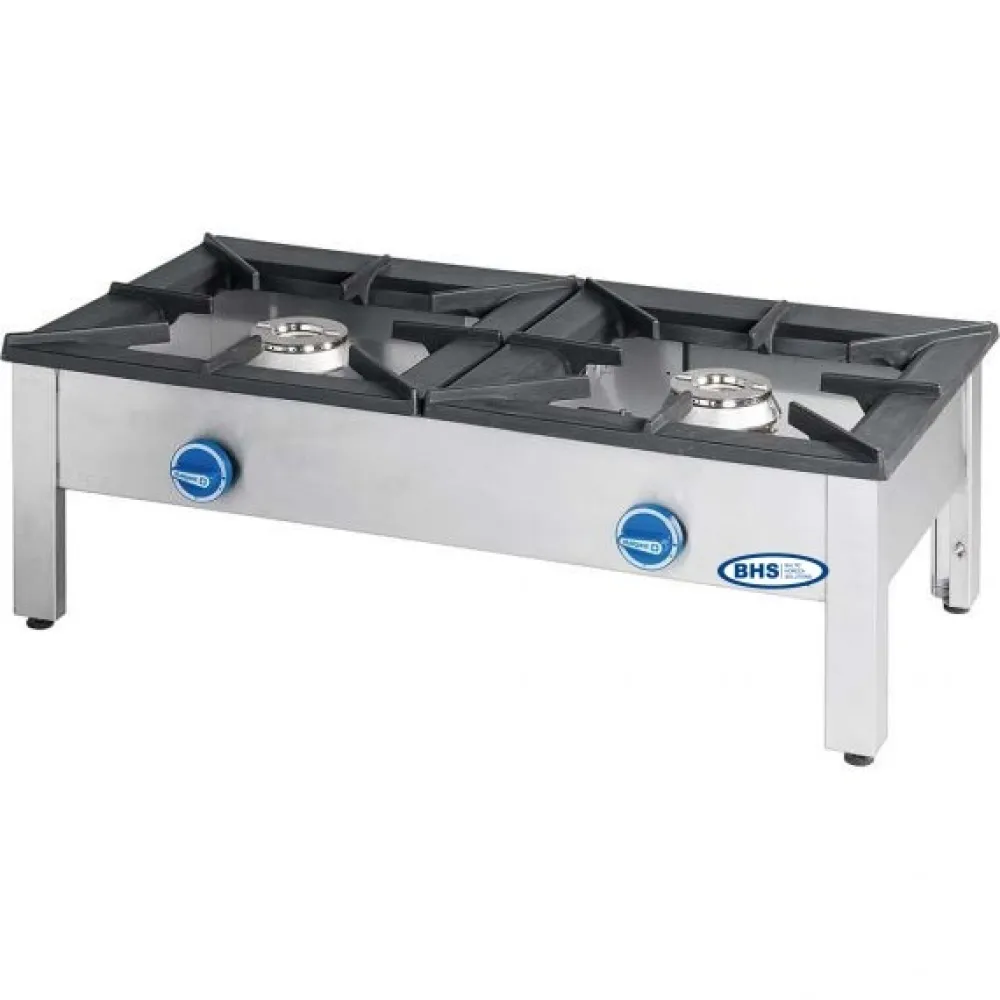 Gas stove double 2x9.0 kW