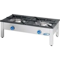 Gas stove double 2x9.0 kW