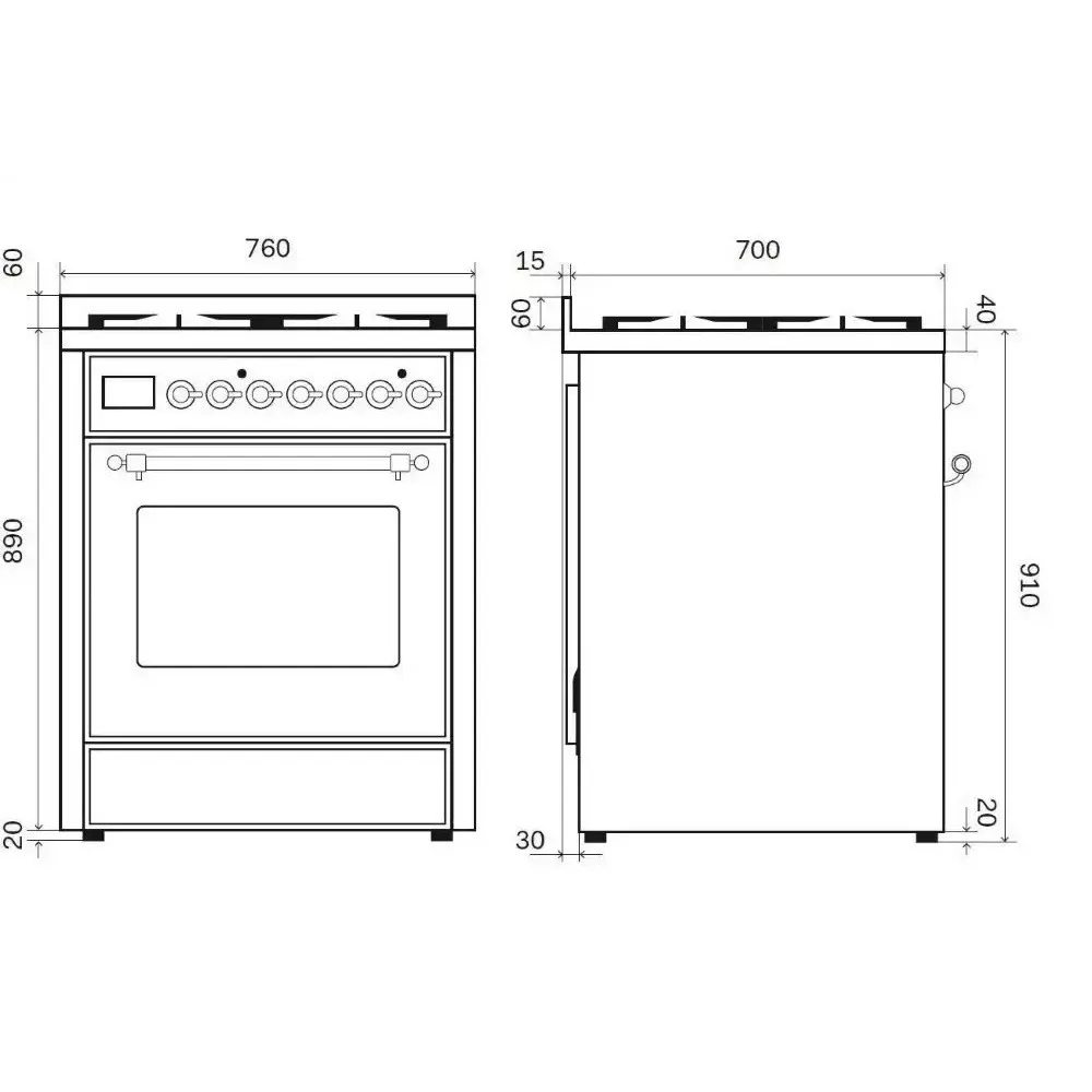Range Cooker Majestic M30N