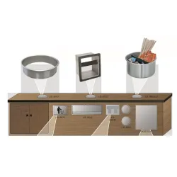 Furniture and organizers for customer comfort