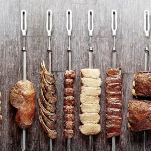 Rotary grill solution for cooking various food products
